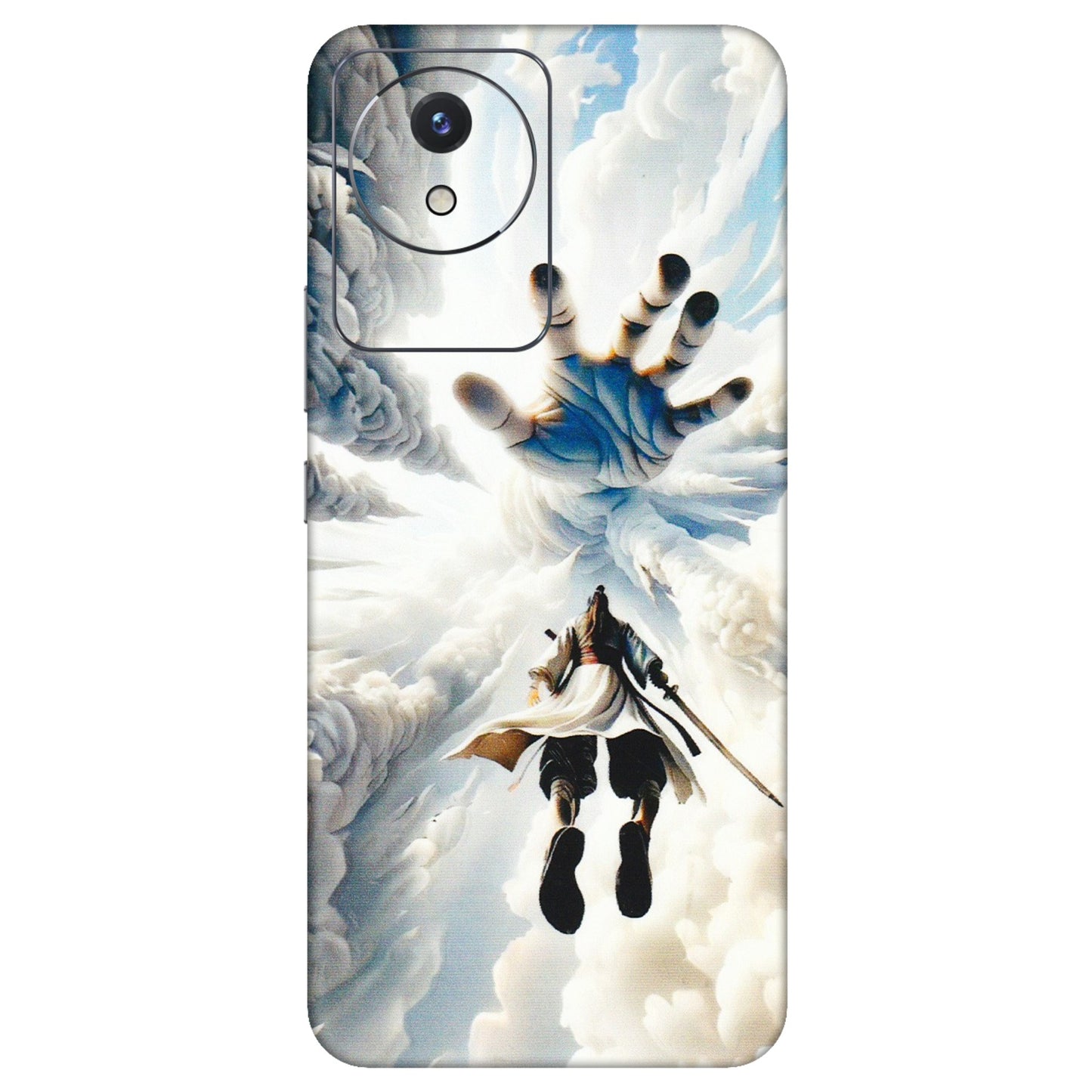 VIVO Y Series Phone Skins (All Models) - Big Hand With Monkey King - 3D Embossed Finish (L-323) Vivo Y02