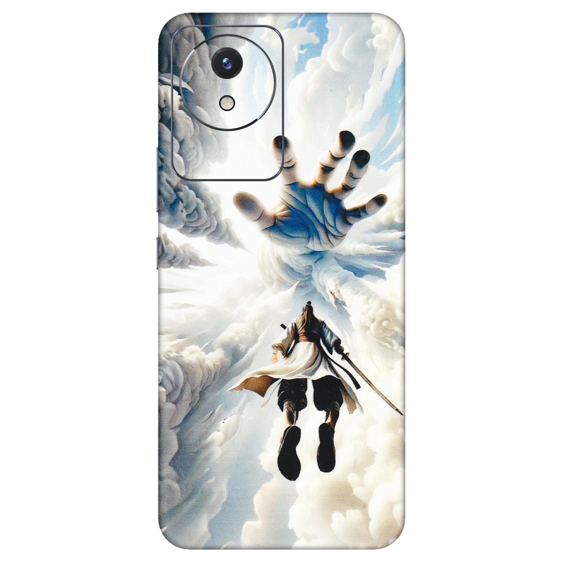 VIVO Y Series Phone Skins (All Models) - Big Hand With Monkey King - 3D Embossed Finish (L-323) Vivo Y02