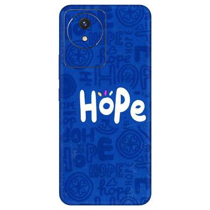 VIVO Y Series Phone Skins (All Models) - Hope Doodles Blue - 3D Embossed Finish (L-43) Vivo Y02