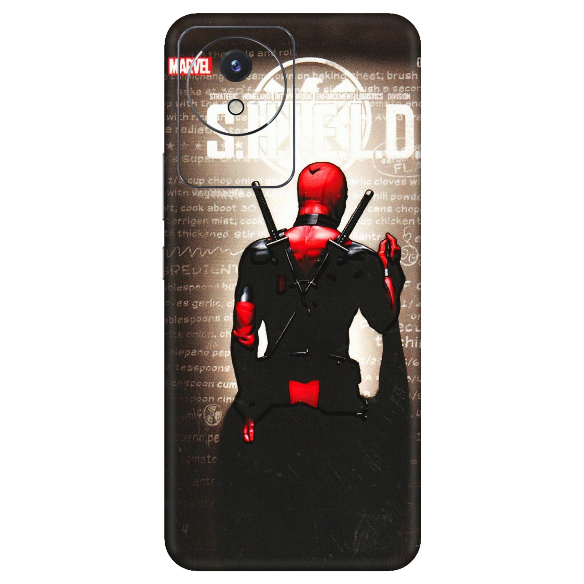 VIVO Y Series Phone Skins (All Models) - Deadpool - 3D Embossed Finish (L-56) Vivo Y02