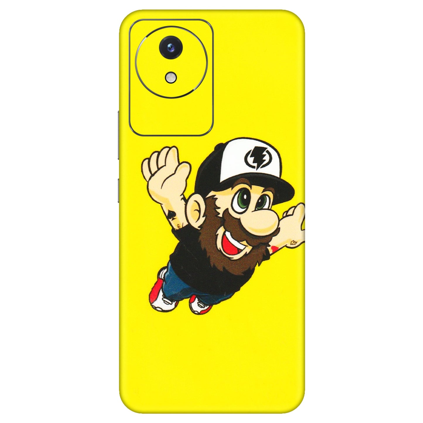 VIVO Y Series Phone Skins (All Models) - Flying Beardo - 3D Embossed Finish (L-60) Vivo Y02