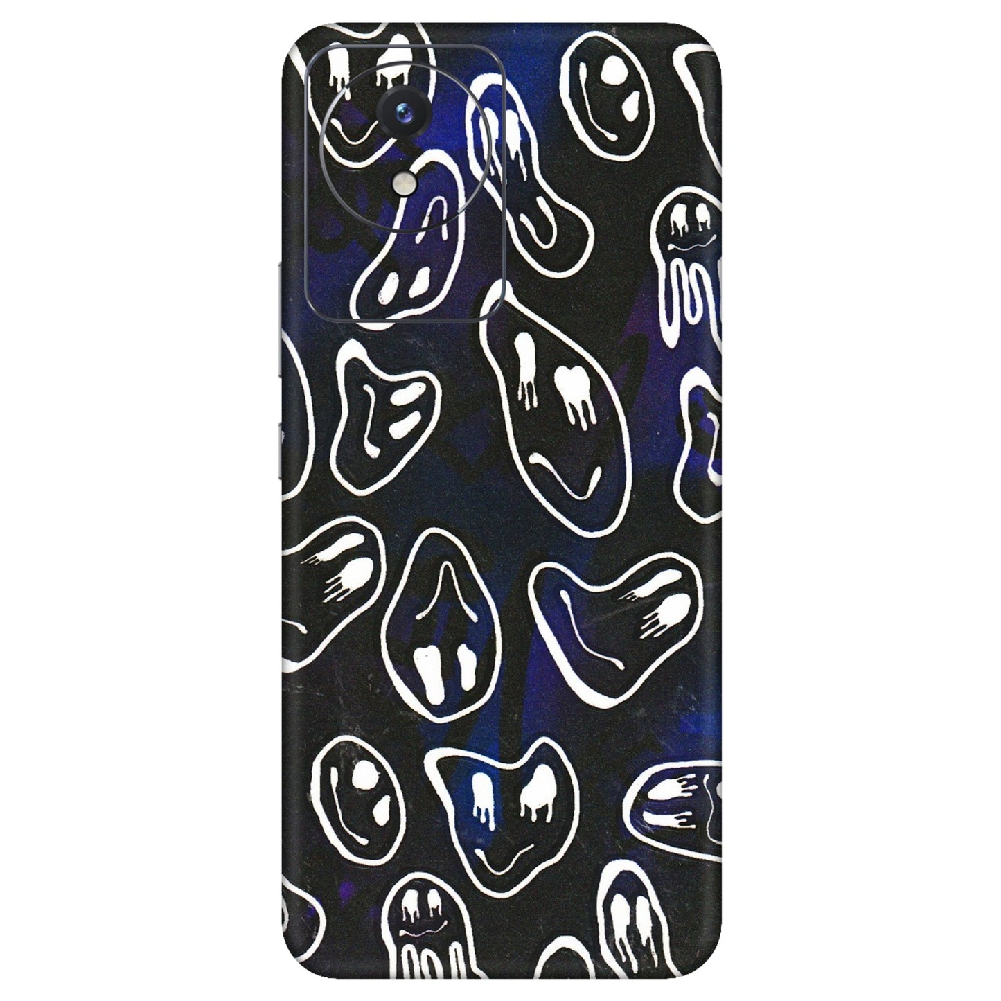 VIVO Y Series Phone Skins (All Models) - Distorted Smileys - 3D Embossed Finish (L-92) Vivo Y02