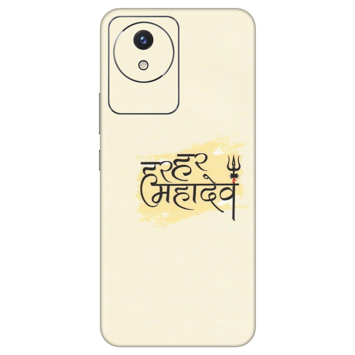 VIVO Y Series Phone Skins (All Models) - Har Har Mahadev - Matte Finish (M-10) Vivo Y02