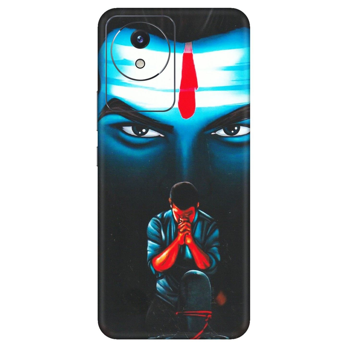 VIVO Y Series Phone Skins (All Models) - Mahakal Bhakt - Matte Finish (M-112) Vivo Y02