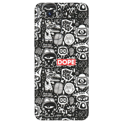 VIVO Y Series Phone Skins (All Models) - Dope Stay Classy Black Doodles - Matte Finish (M-126) Vivo Y02