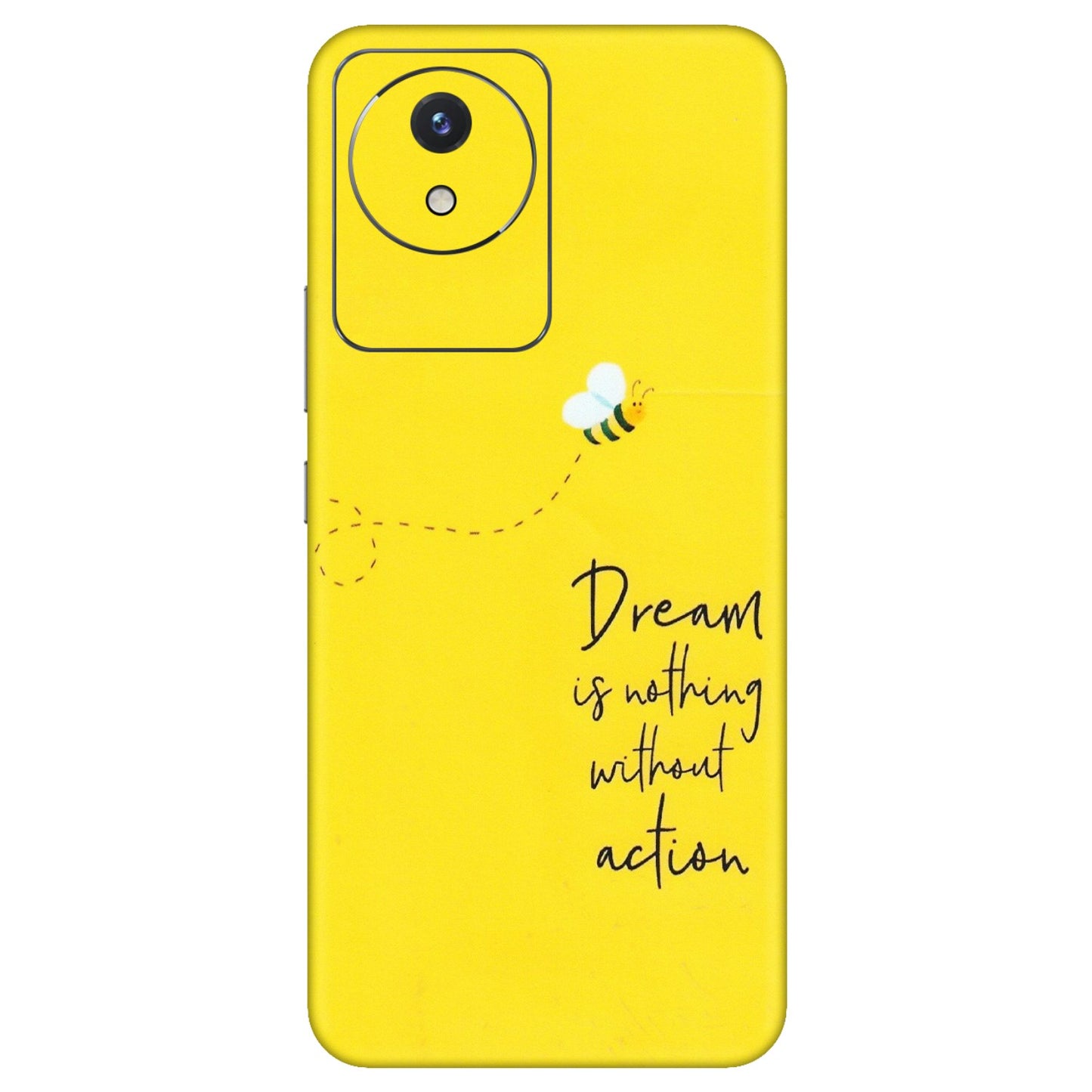 VIVO Y Series Phone Skins (All Models) - Dream Is Nothing Without Action - Matte Finish (M-138) Vivo Y02