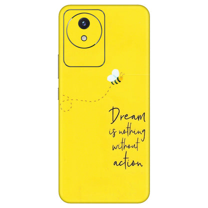 VIVO Y Series Phone Skins (All Models) - Dream Is Nothing Without Action - Matte Finish (M-138) Vivo Y02