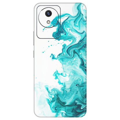 VIVO Y Series Phone Skins (All Models) - Sky Blue Abstract Colour - Matte Finish (M-146) Vivo Y02