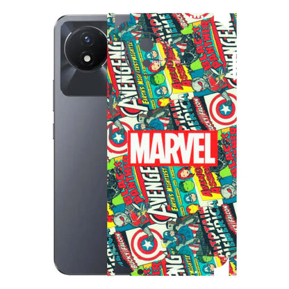 VIVO Y Series Phone Skins (All Models) - Marvel Comic Lover - Matte Finish (M-30) Vivo Y02