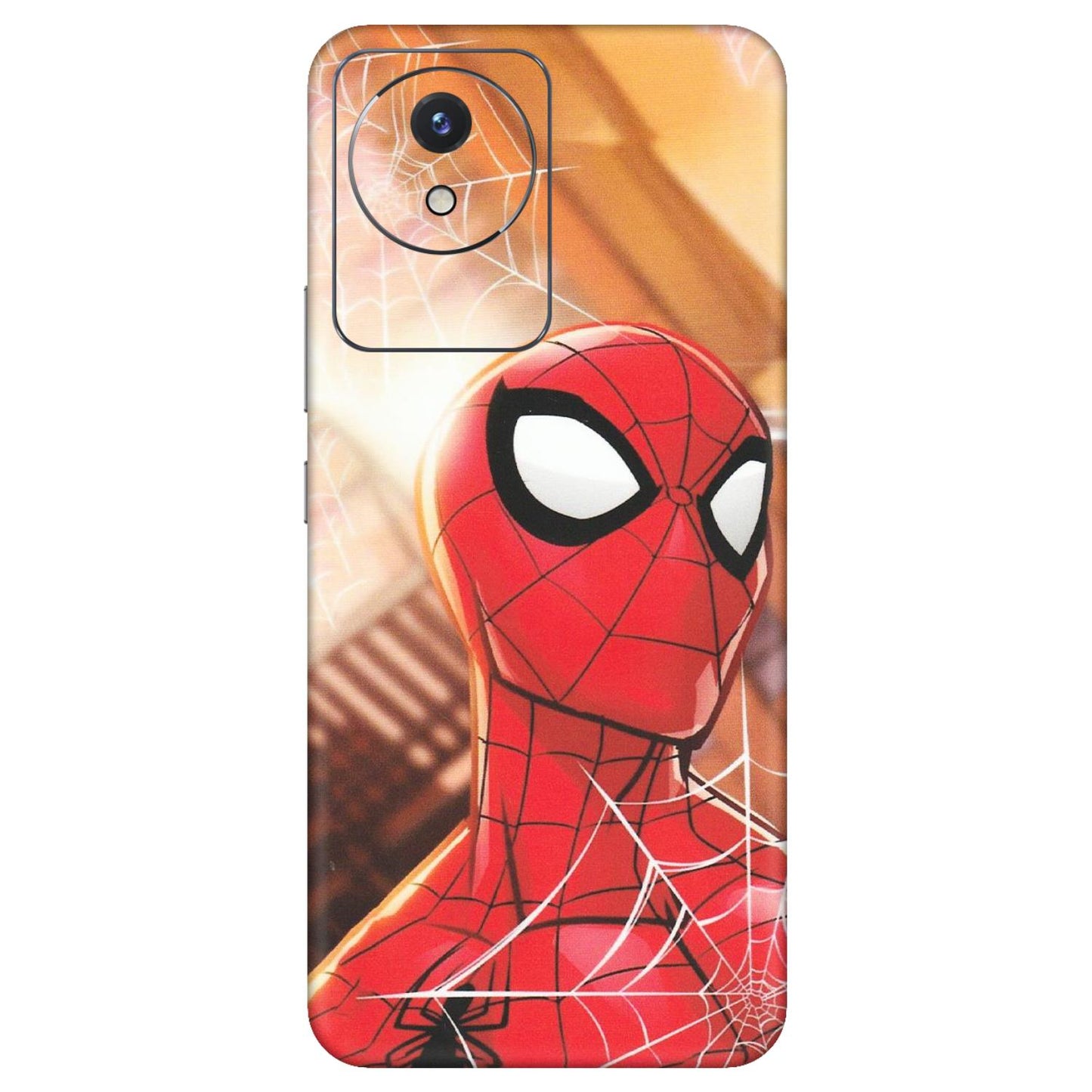 VIVO Y Series Phone Skins (All Models) - Spiderman Face New - Matte Finish (M-41) Vivo Y02