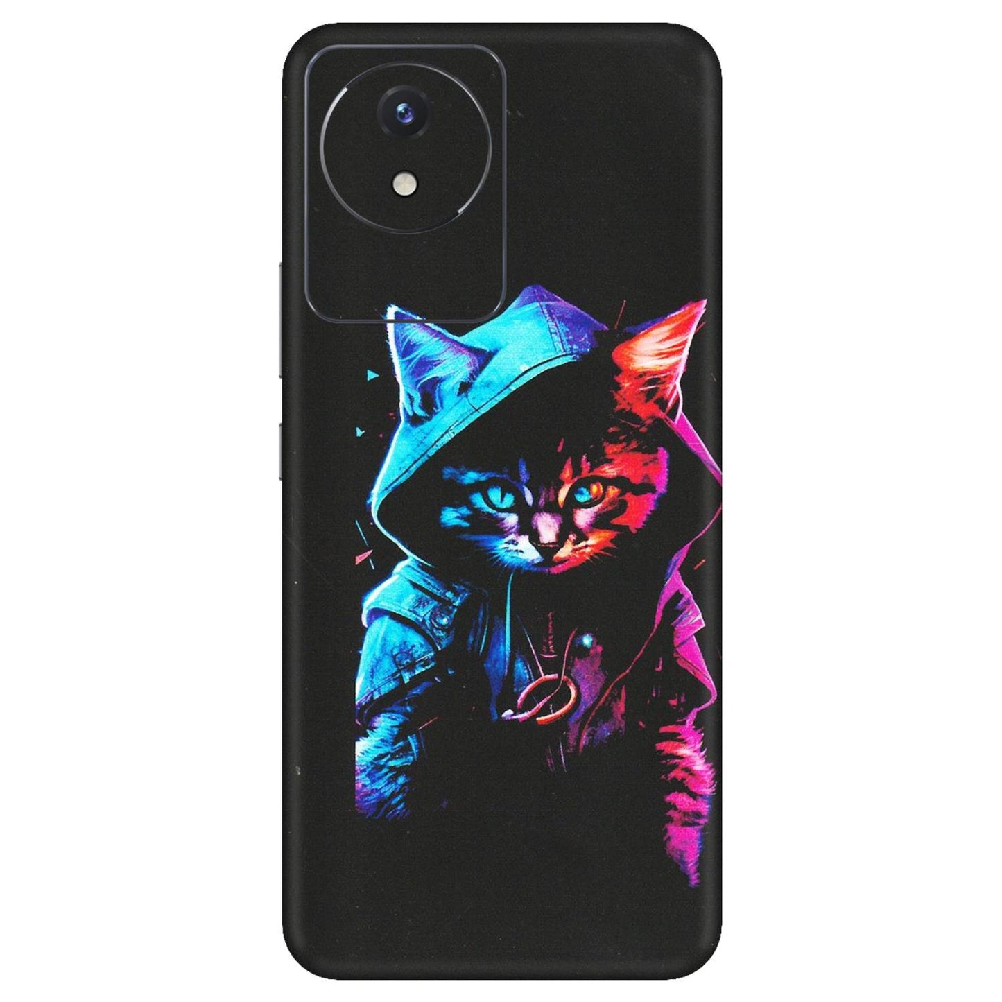 VIVO Y Series Phone Skins (All Models) - Cyberpunk Cat - Matte Finish (M-45) Vivo Y02