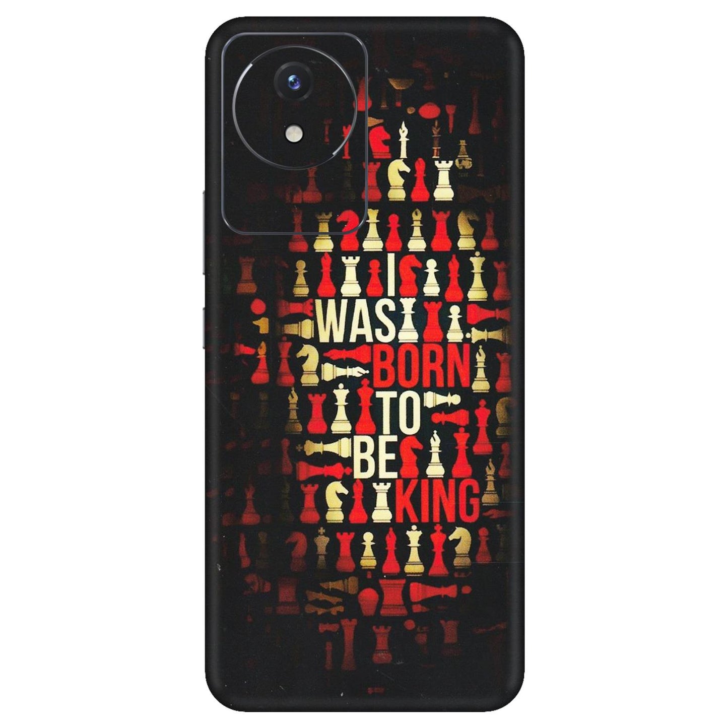 VIVO Y Series Phone Skins (All Models) - Born To Be King - Matte Finish (M-73) Vivo Y02
