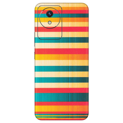 VIVO Y Series Phone Skins (All Models) - Colourful Stripes Soothing Effect - Matte Finish (M-86) Vivo Y02
