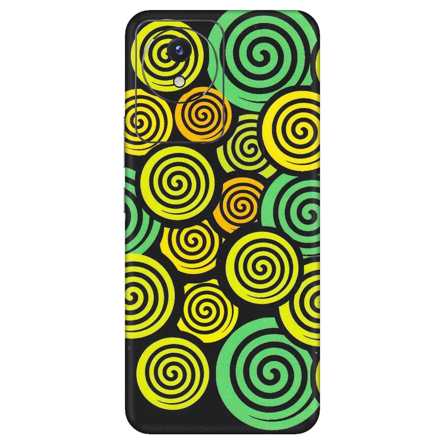 VIVO Y Series Phone Skins (All Models) - Crazy Spiral - Matte Finish (M-91) Vivo Y02