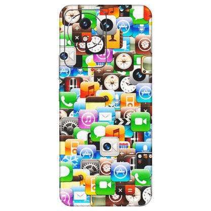 VIVO Y Series Phone Skins (All Models) - All Apple Icons - Matte Finish (M-93) Vivo Y02