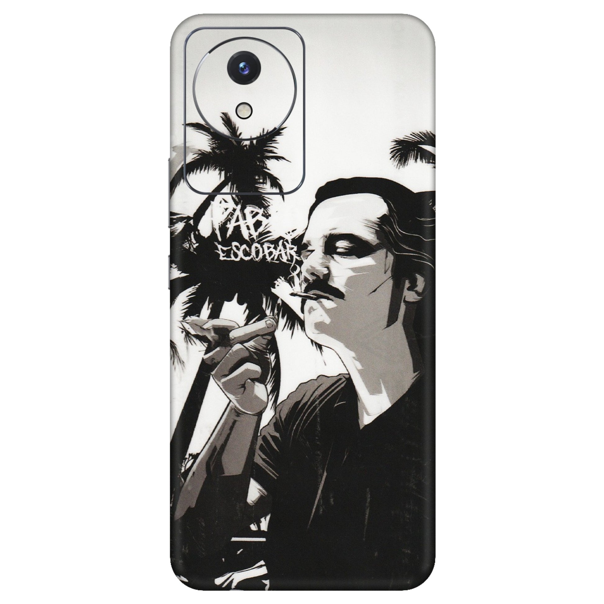 VIVO Y Series Phone Skins (All Models) - Pab Escobar - Transparent Finish (T-05) Vivo Y02