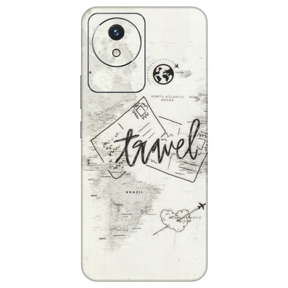 VIVO Y Series Phone Skins (All Models) - Travel Ticket - Transparent Finish (T-06) Vivo Y02