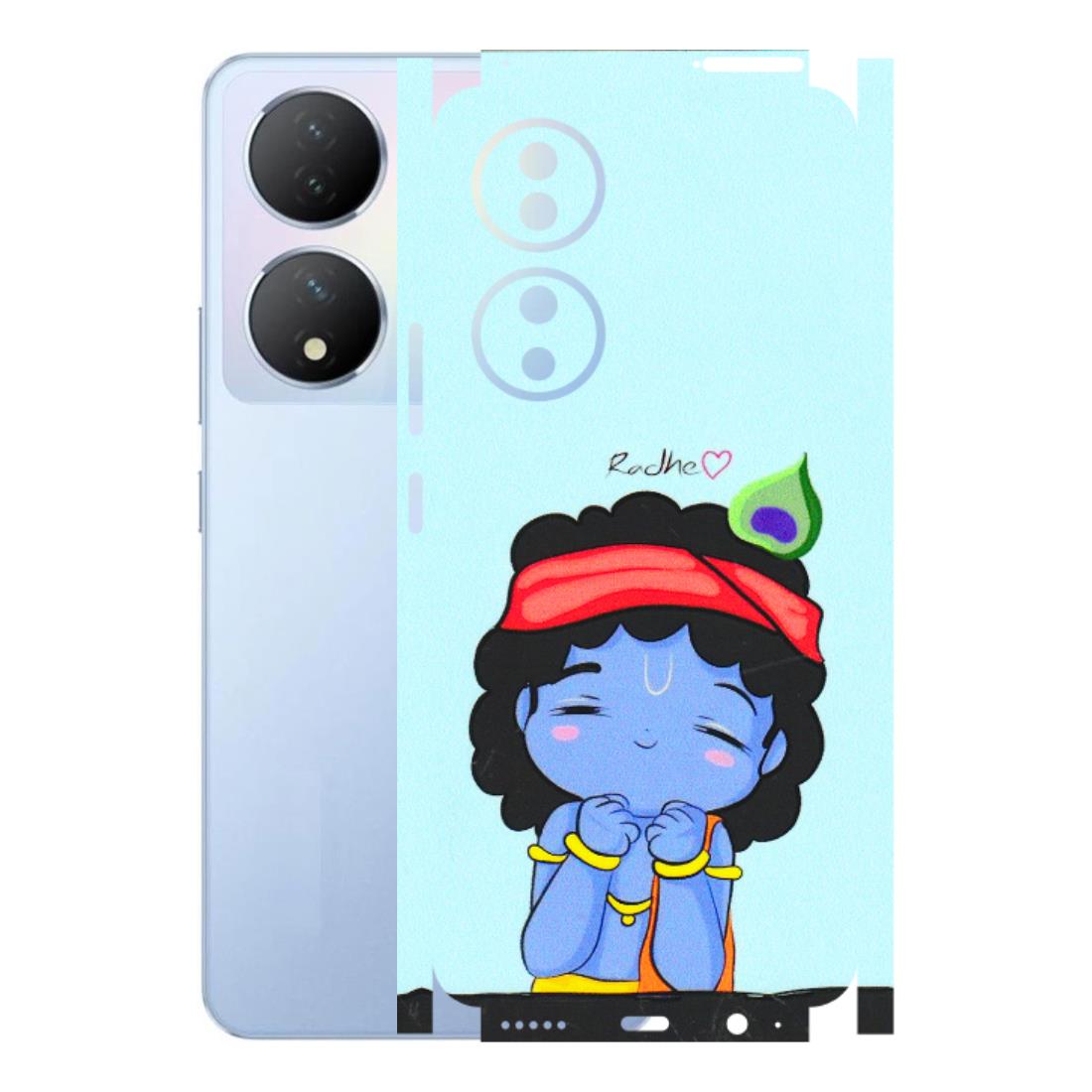 VIVO Y Series Phone Skins (All Models) - Radhe Radhe Cute Toon - 3D Embossed Finish (L-05) Vivo Y100A