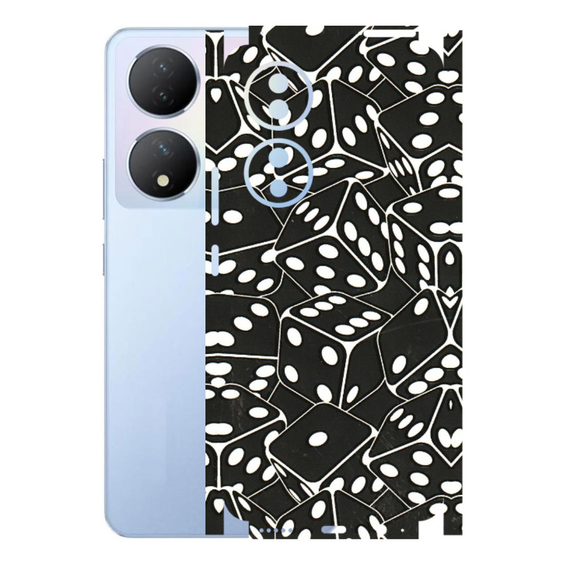 VIVO Y Series Phone Skins (All Models) - Big Black Dices - 3D Embossed Finish (L-106) Vivo Y100A