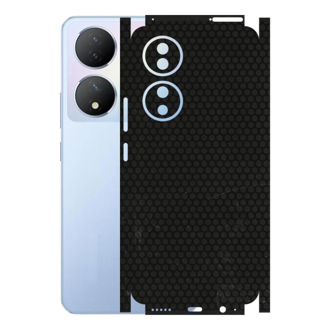 VIVO Y Series Phone Skins (All Models) - Black honeycomb - 3D Embossed Finish (L-114) Vivo Y100A