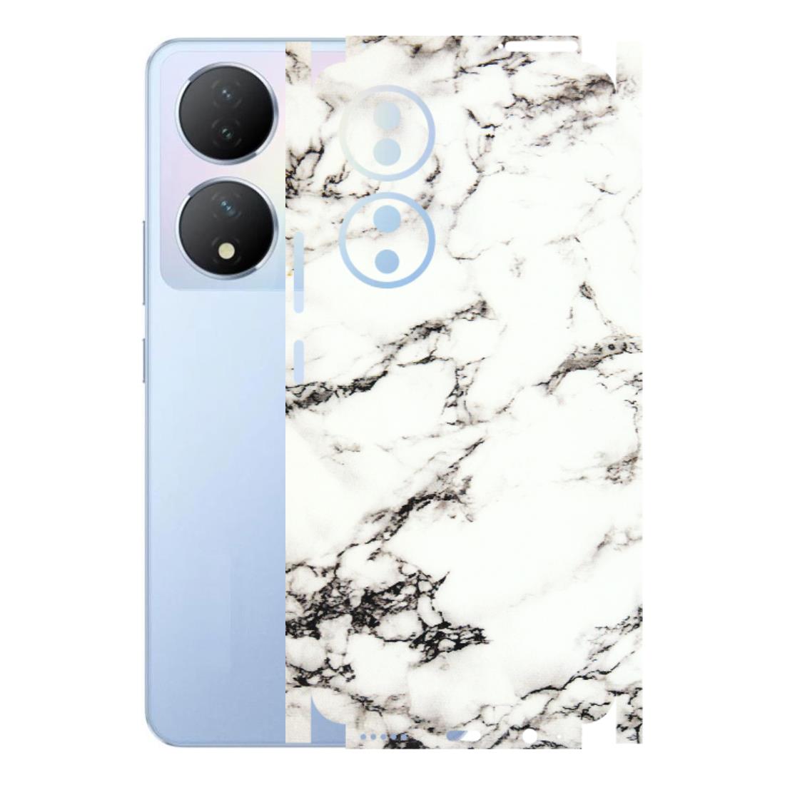 VIVO Y Series Phone Skins (All Models) - Black and White Marble Texture - 3D Embossed Finish (L-124) Vivo Y100A