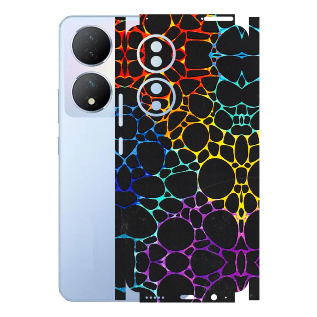 VIVO Y Series Phone Skins (All Models) - Abstract Art MultiColour - 3D Embossed Finish (L-133) Vivo Y100A