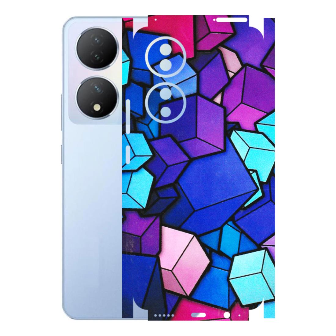 VIVO Y Series Phone Skins (All Models) - Cube Doodle - 3D Embossed Finish (L-141) Vivo Y100A