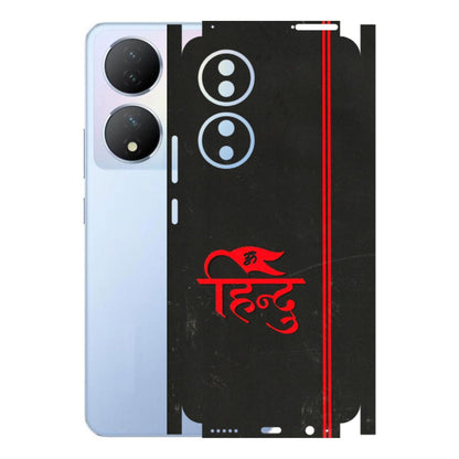VIVO Y Series Phone Skins (All Models) - Hindu Black - 3D Embossed Finish (L-153) Vivo Y100A