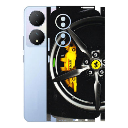 VIVO Y Series Phone Skins (All Models) - Ferrari Wheel Alloy - 3D Embossed Finish (L-173) Vivo Y100A
