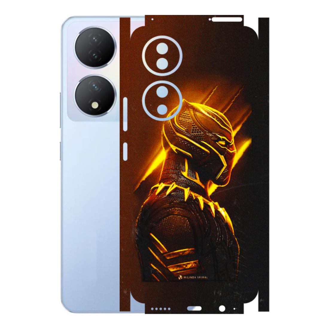 VIVO Y Series Phone Skins (All Models) - Gold Black Panther - 3D Embossed Finish (L-181) Vivo Y100A