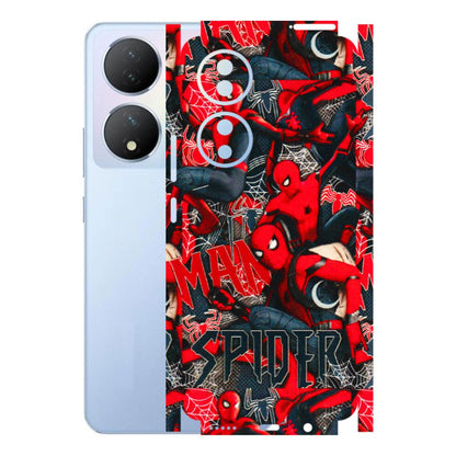 VIVO Y Series Phone Skins (All Models) - SpiderMan Cool - 3D Embossed Finish (L-188) Vivo Y100A