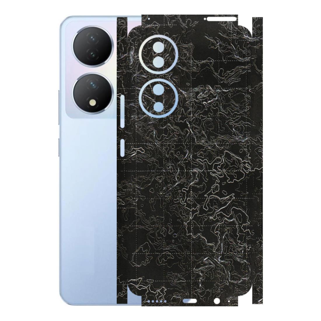 VIVO Y Series Phone Skins (All Models) - Black map Texture - 3D Embossed Finish (L-201) Vivo Y100A