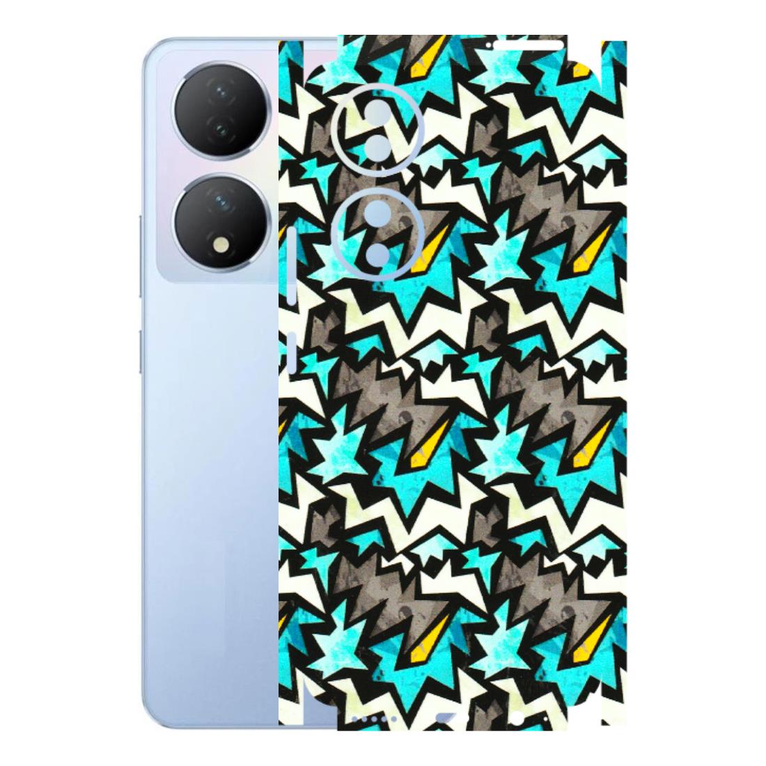 VIVO Y Series Phone Skins (All Models) - Funky Zig Zag - 3D Embossed Finish (L-223) Vivo Y100A
