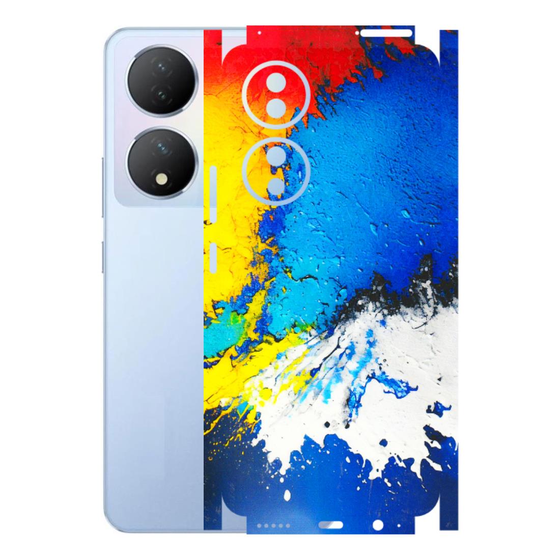 VIVO Y Series Phone Skins (All Models) - Acrylic Paint Spill - 3D Embossed Finish (L-229) Vivo Y100A