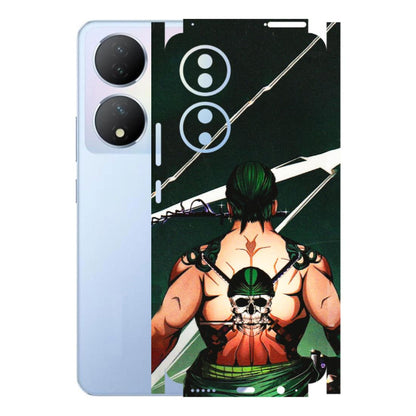 VIVO Y Series Phone Skins (All Models) - Zoro Anime - 3D Embossed Finish (L-23) Vivo Y100A