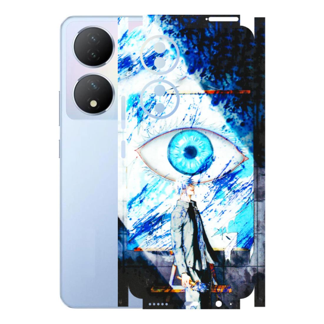 VIVO Y Series Phone Skins (All Models) - Gojo Satoru evil eye - 3D Embossed Finish (L-239) Vivo Y100A