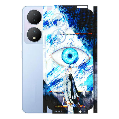VIVO Y Series Phone Skins (All Models) - Gojo Satoru evil eye - 3D Embossed Finish (L-239) Vivo Y100A