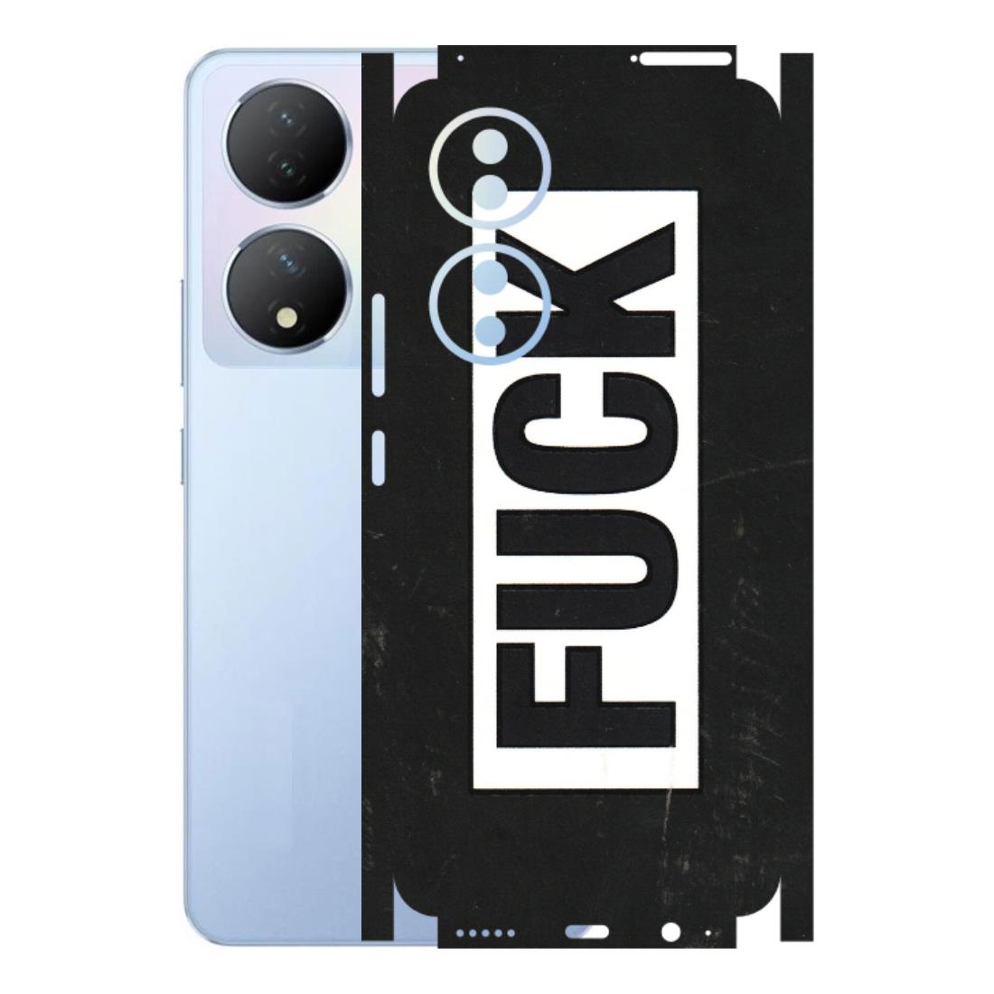 VIVO Y Series Phone Skins (All Models) - The F Word - 3D Embossed Finish (L-255) Vivo Y100A