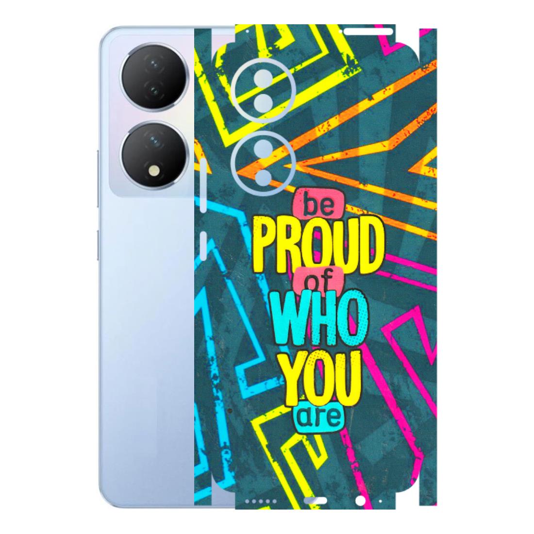 VIVO Y Series Phone Skins (All Models) - Be Proud Of Who You Are - 3D Embossed Finish (L-277) Vivo Y100A