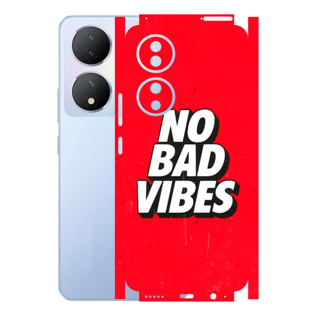 VIVO Y Series Phone Skins (All Models) - No Bad Vibes - 3D Embossed Finish (L-280) Vivo Y100A