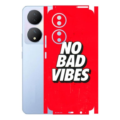 VIVO Y Series Phone Skins (All Models) - No Bad Vibes - 3D Embossed Finish (L-280) Vivo Y100A