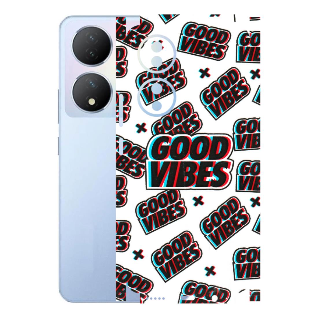 VIVO Y Series Phone Skins (All Models) - Good Vibes - 3D Embossed Finish (L-282) Vivo Y100A