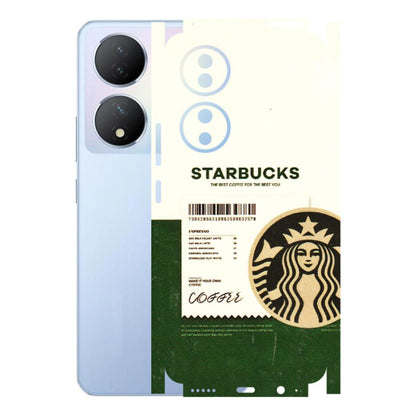 VIVO Y Series Phone Skins (All Models) - Starbucks Barcode - 3D Embossed Finish (L-308) Vivo Y100A