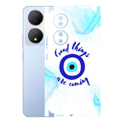 VIVO Y Series Phone Skins (All Models) - Evil Eye Good Things Are Coming - 3D Embossed Finish (L-322) Vivo Y100A
