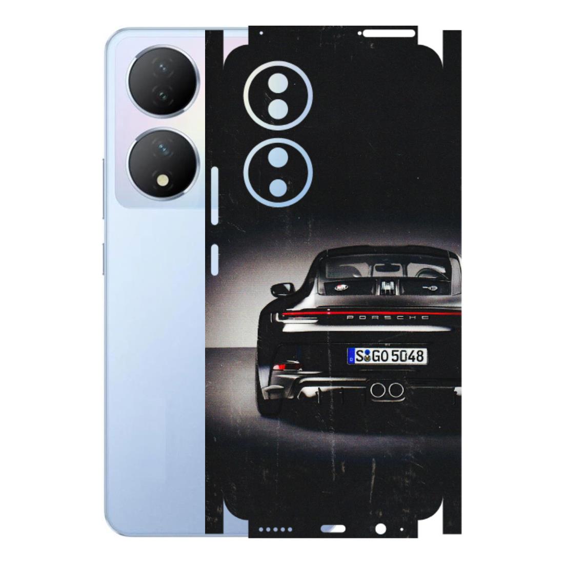 VIVO Y Series Phone Skins (All Models) - New Black Porsche GT3 - 3D Embossed Finish (L-327) Vivo Y100A