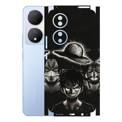 VIVO Y Series Phone Skins (All Models) - Black Luffy Hat - 3D Embossed Finish (L-57) Vivo Y100A