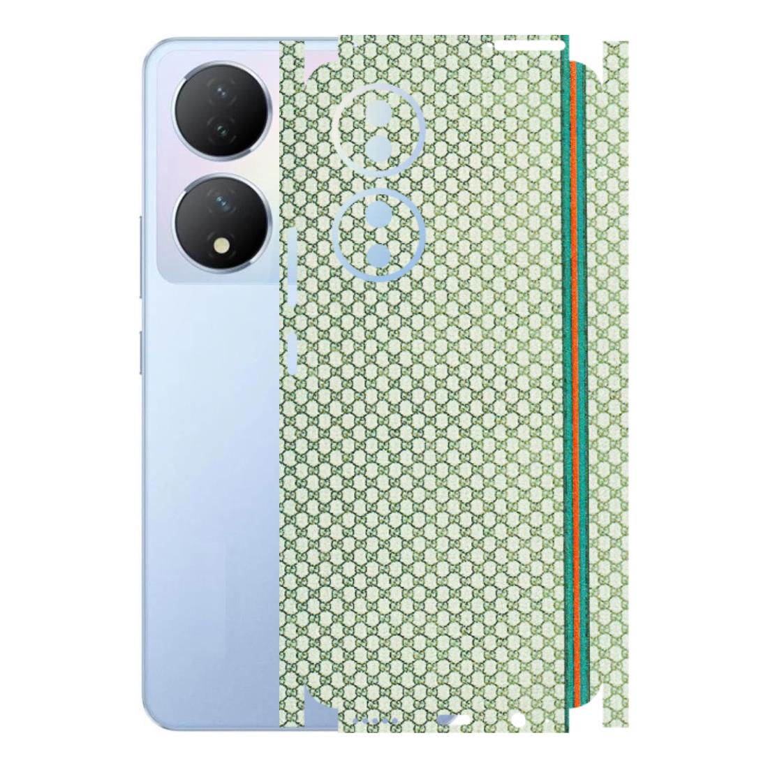 VIVO Y Series Phone Skins (All Models) - Gucci Fabric Pattern - 3D Embossed Finish (L-73) Vivo Y100A