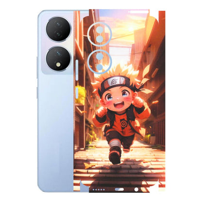 VIVO Y Series Phone Skins (All Models) - Naruto Cute Toon Running - Matte Finish (M-04) Vivo Y100A