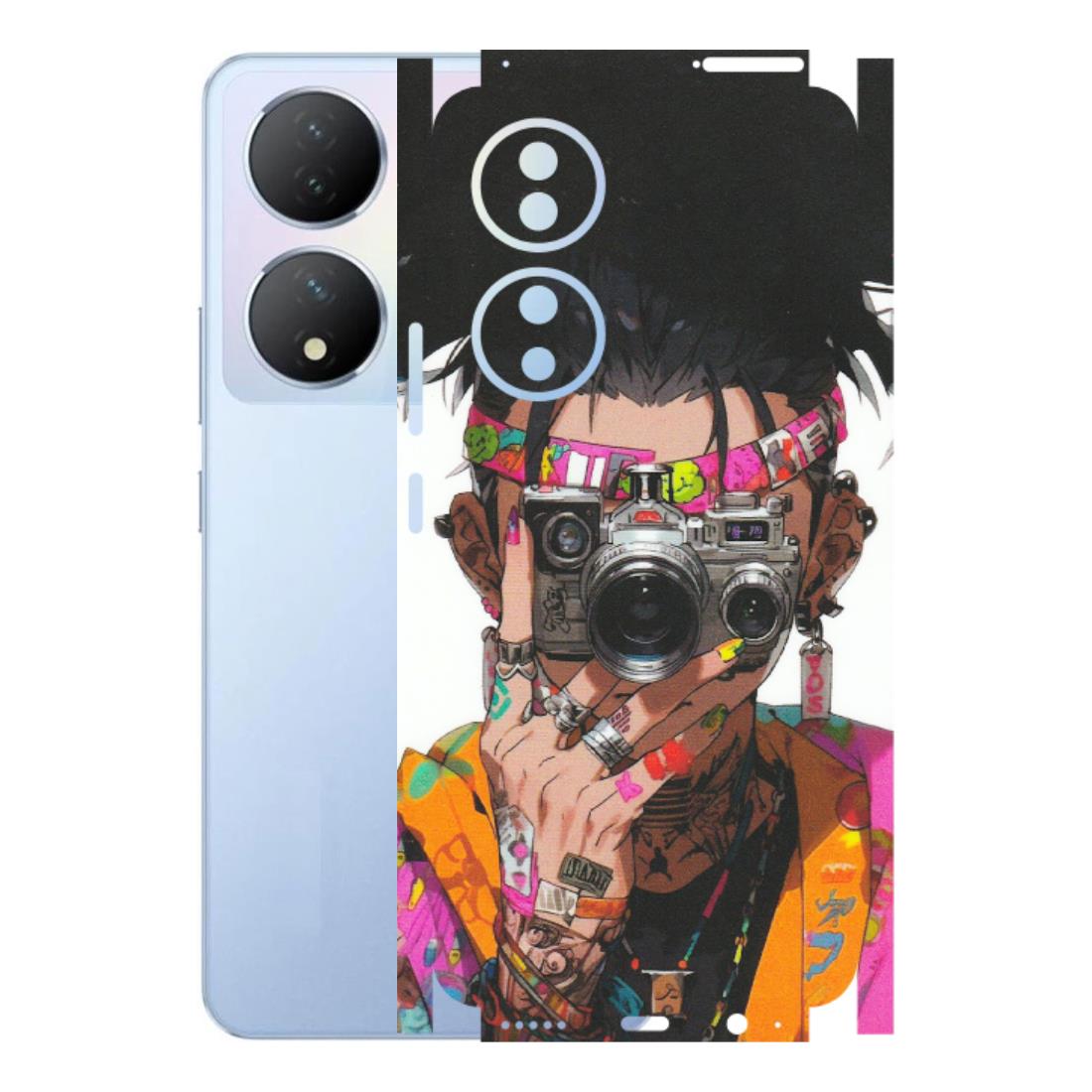 VIVO Y Series Phone Skins (All Models) - Camera Lover Girl - Matte Finish (M-09) Vivo Y100A