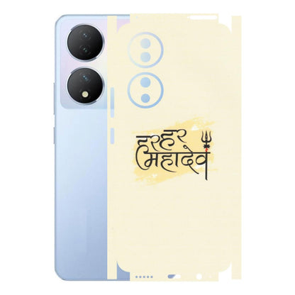 VIVO Y Series Phone Skins (All Models) - Har Har Mahadev - Matte Finish (M-10) Vivo Y100A